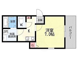 CREA TERRACE椥辻 (旧:MELDIA椥辻) 2階/-