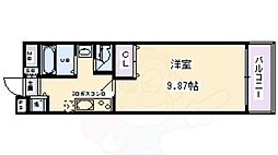 プロスペクト河原町五条 1Kの間取図画像
