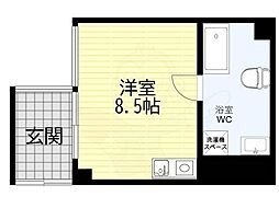 JURAKURO ワンルームの間取図画像
