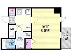 DC.Garden京都西 1Kの間取図画像