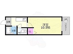 IWISH 1Kの間取図画像