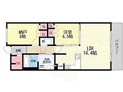 レジデンス ザ 京都東山大和大路 1SLDKの間取図画像