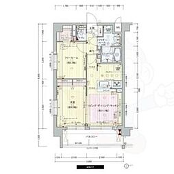 プレサンス京大前 1LDKの間取図画像