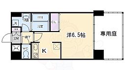 エヴァーステージ京都二条 1Kの間取図画像