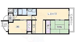 エミネンスコート 2LDKの間取図画像