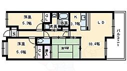 ライオンズマンション四条大宮ガーデンシティ 3LDKの間取図画像