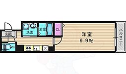 サザン京央 1Kの間取図画像