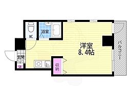 セントガーデン 1Kの間取図画像