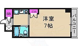 シャングリラダイヤモンドビルディング 1Kの間取図画像