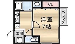 メゾン・ド・ジュネス 1Kの間取図画像