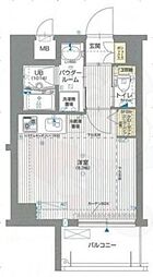 アスヴェル京都東堀川 1Kの間取図画像