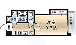 メゾンフェアリー 1Kの間取図画像