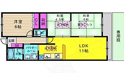 グランドムール伏見北 3LDKの間取図画像