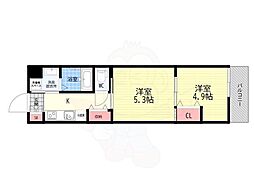 ARCOBALENO KYOTO NISHIKYOGOKU 2Kの間取図画像