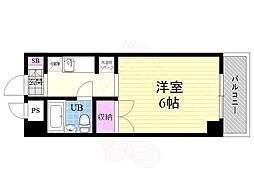 デイジーコート 1Kの間取図画像