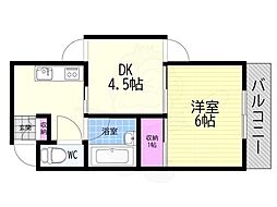 ラセットアベニュー 2Kの間取図画像