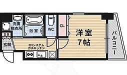 グランドパレス大宮五条 1Kの間取図画像