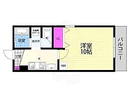EM,SCOURT 1Kの間取図画像