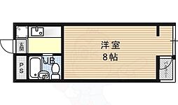ビラ・アペックス京都竹田 1Kの間取図画像