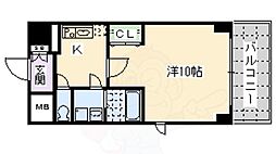 アスヴェル京都御所前3 1DKの間取図画像
