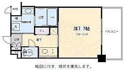 ベラジオ京都駅東 1Kの間取図画像