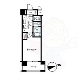 ラナップスクエア京都東山 1Kの間取図画像
