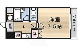 米市館 1Kの間取図画像