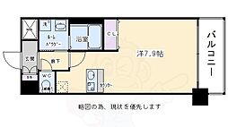 プレサンス京都四条河原町ネクステージ ワンルームの間取図画像