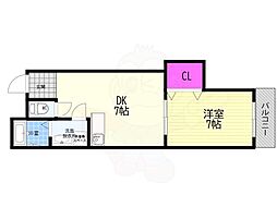 ビュープラザ 1LDKの間取図画像