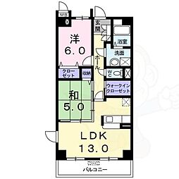 ロイヤルメドウ 2LDKの間取図画像
