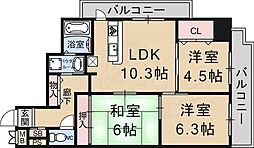 サン・ユー2 2LDKの間取図画像