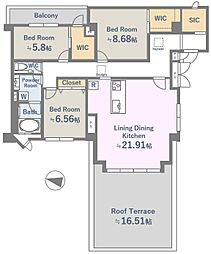 間取図画像 3LDK