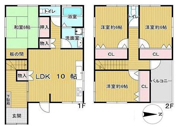 間取りを拡大表示