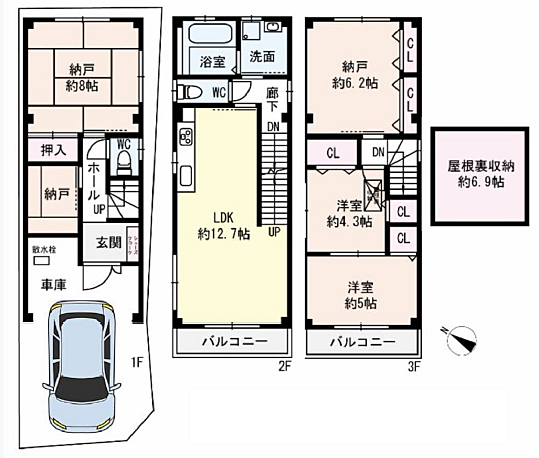 間取りを拡大表示
