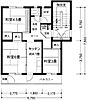 相模原田名団地2号棟3階4.6万円