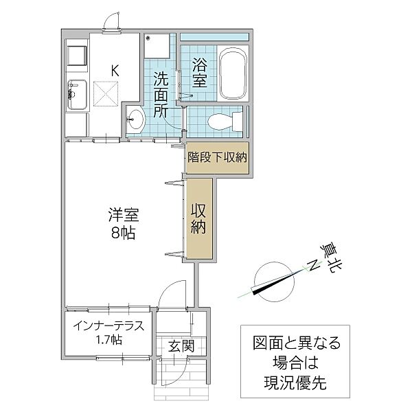 フェイジョア C 103号室｜茨城県つくば市要(賃貸アパート1K・1階・33.81㎡)の写真 その1
