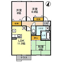 サンフェルティ　C棟  ｜ 大阪府八尾市美園町3丁目（賃貸アパート3LDK・1階・68.75㎡） その2