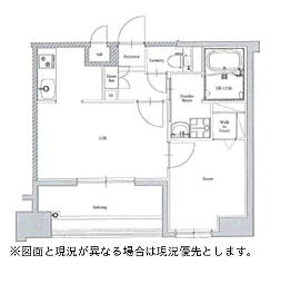 エンクレスト博多駅南ＣＥＬＥＳ 1304｜福岡県福岡市博多区山王１丁目(賃貸マンション1LDK・13階・34.59㎡)の写真 その2