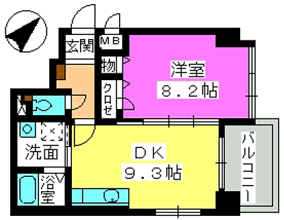 コンフォール博多駅南 403｜福岡県福岡市博多区博多駅南２丁目(賃貸マンション1LDK・4階・41.59㎡)の写真 その2