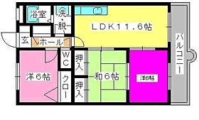 博多の森南 205 ｜ 福岡県福岡市博多区浦田１丁目（賃貸マンション3LDK・2階・65.96㎡） その2