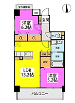 ウエスト　ヴィラ 202 ｜ 福岡県福岡市西区姪浜駅南１丁目（賃貸マンション2LDK・2階・58.23㎡） その2