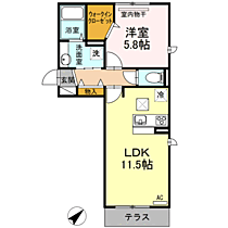 Ｄ－ｒｏｏｍ博多南　弐番館 101 ｜ 福岡県福岡市博多区板付２丁目（賃貸アパート1LDK・1階・42.93㎡） その2