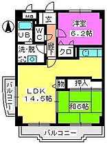 エクセレント岩室II 301 ｜ 福岡県福岡市早良区田村４丁目13-8（賃貸マンション2LDK・3階・61.20㎡） その2