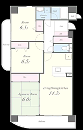 パディフィールドM 3LDKの間取図画像