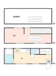 ルナパークセブン 1Kの間取図画像