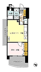 フォルスト平尾 1LDKの間取図画像