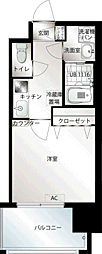 エンクレスト博多駅前3 1Kの間取図画像