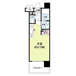 アーバンパーク天神東 ワンルームの間取図画像