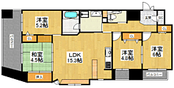 アクロス天神センタープラザ 4LDKの間取図画像