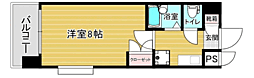 リファレンス吉塚 1Kの間取図画像
